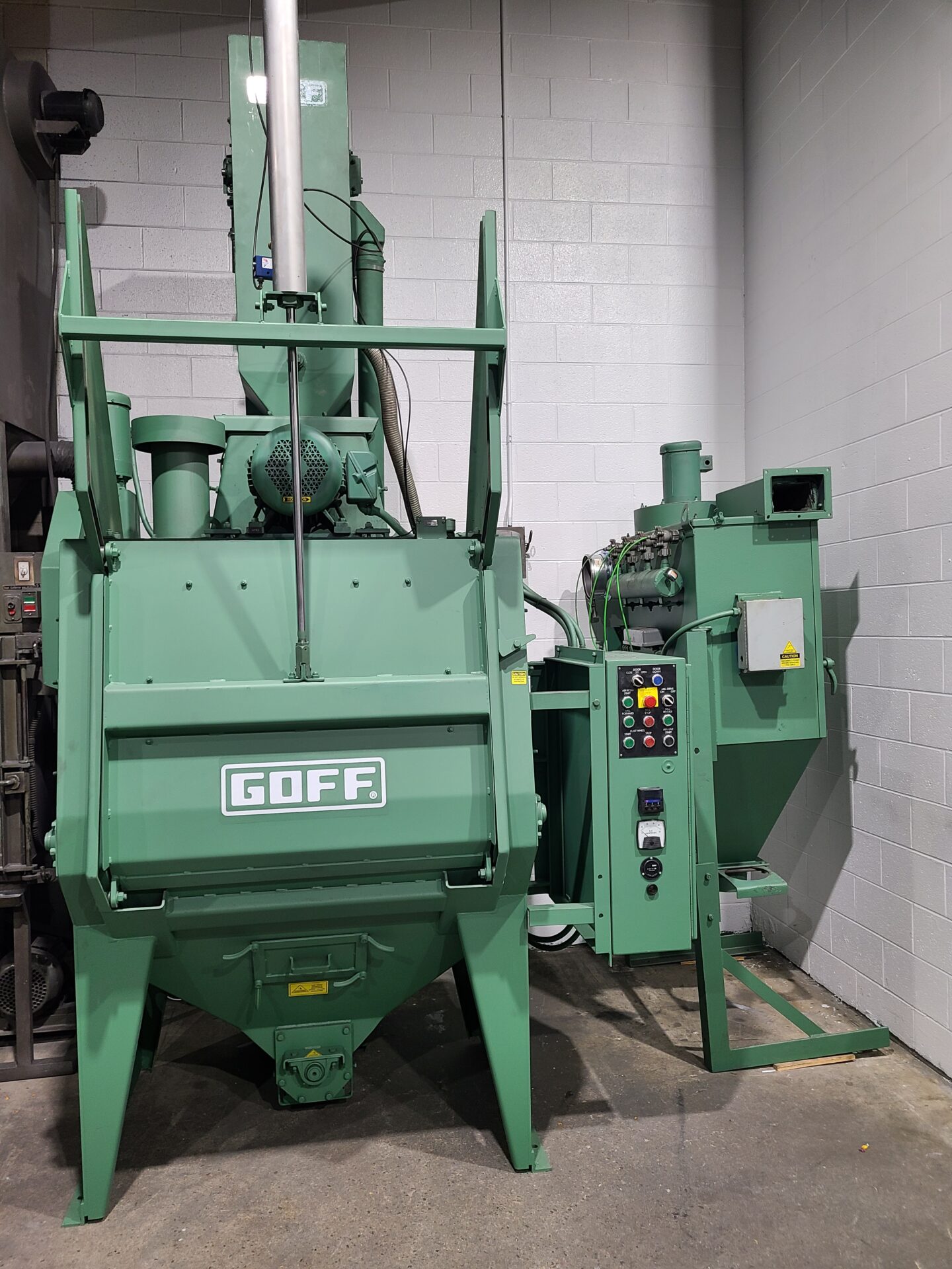 Goff 6BB shot blasting machine for specialty blasting services
